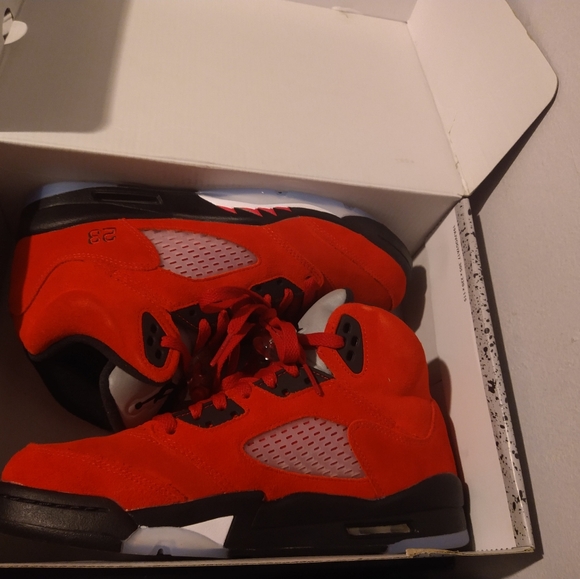 Air Jordan 5 retro suede red size 7 - Picture 1 of 6